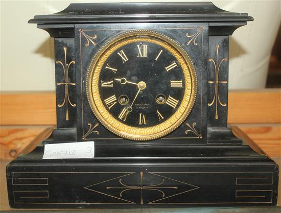 French slate mantel clock